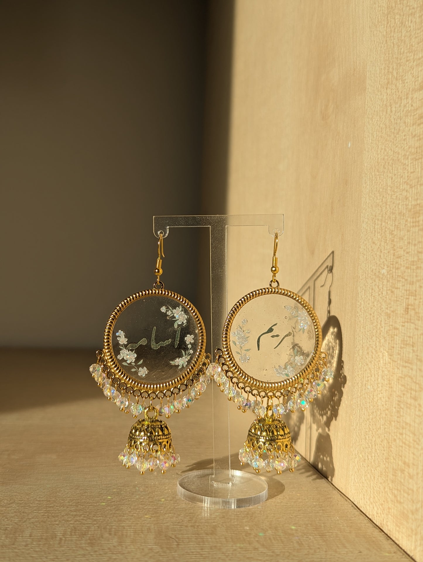 Him & Her custom made name jhumkas