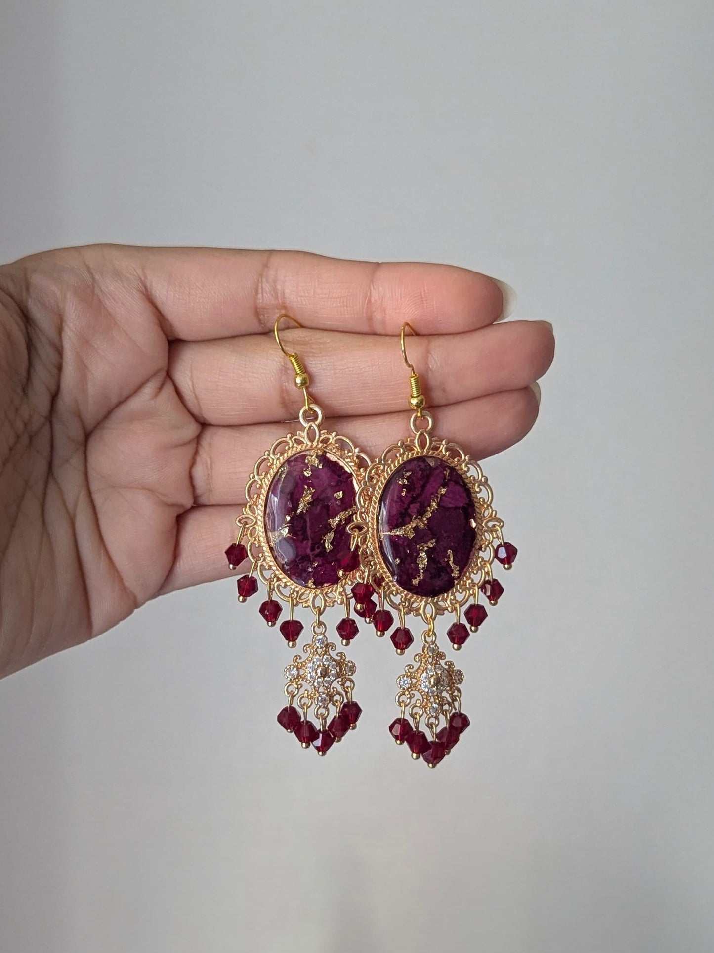 Custom Flower Dainty Earrings