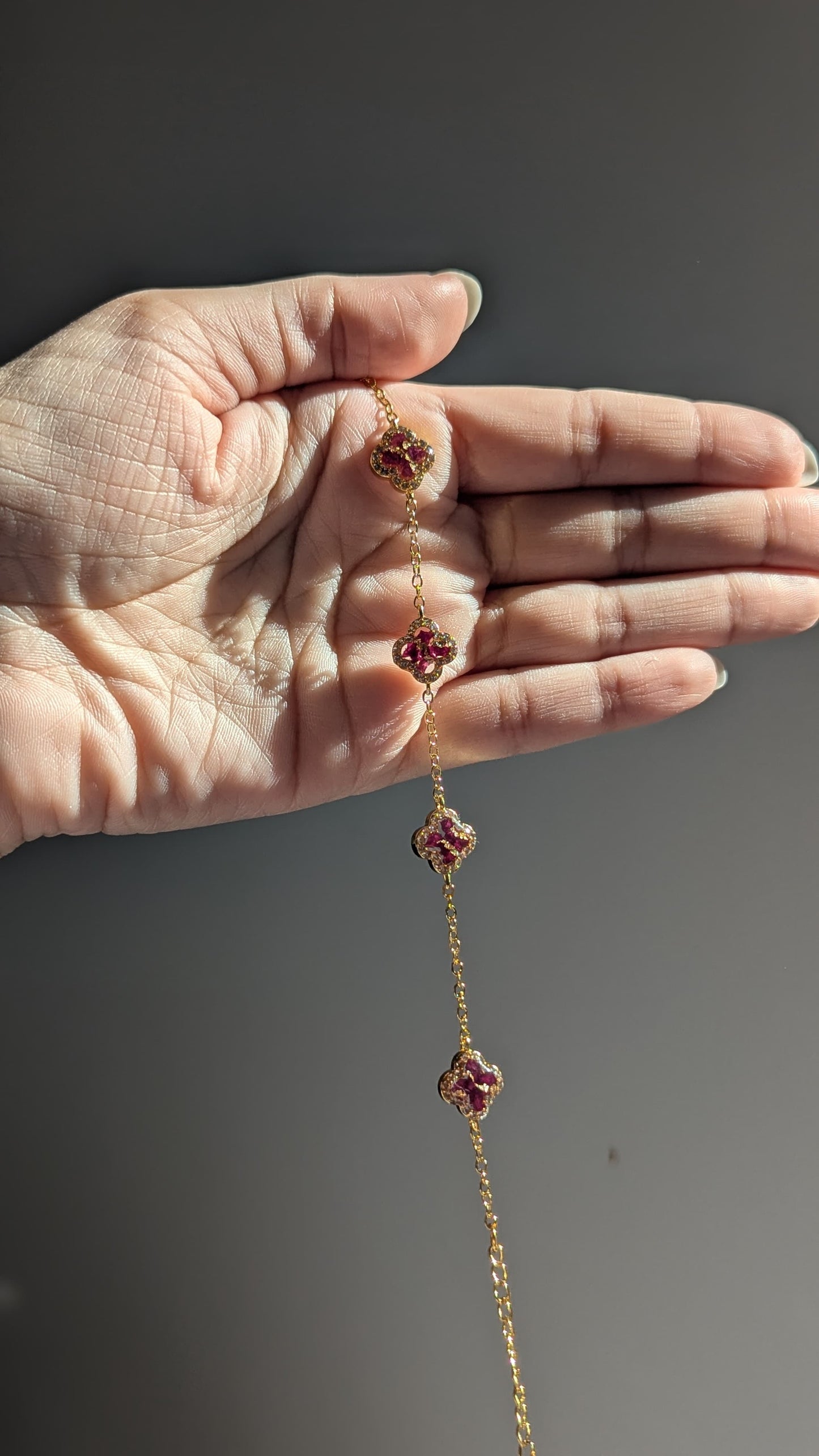 Custom Flower Clover Bracelet