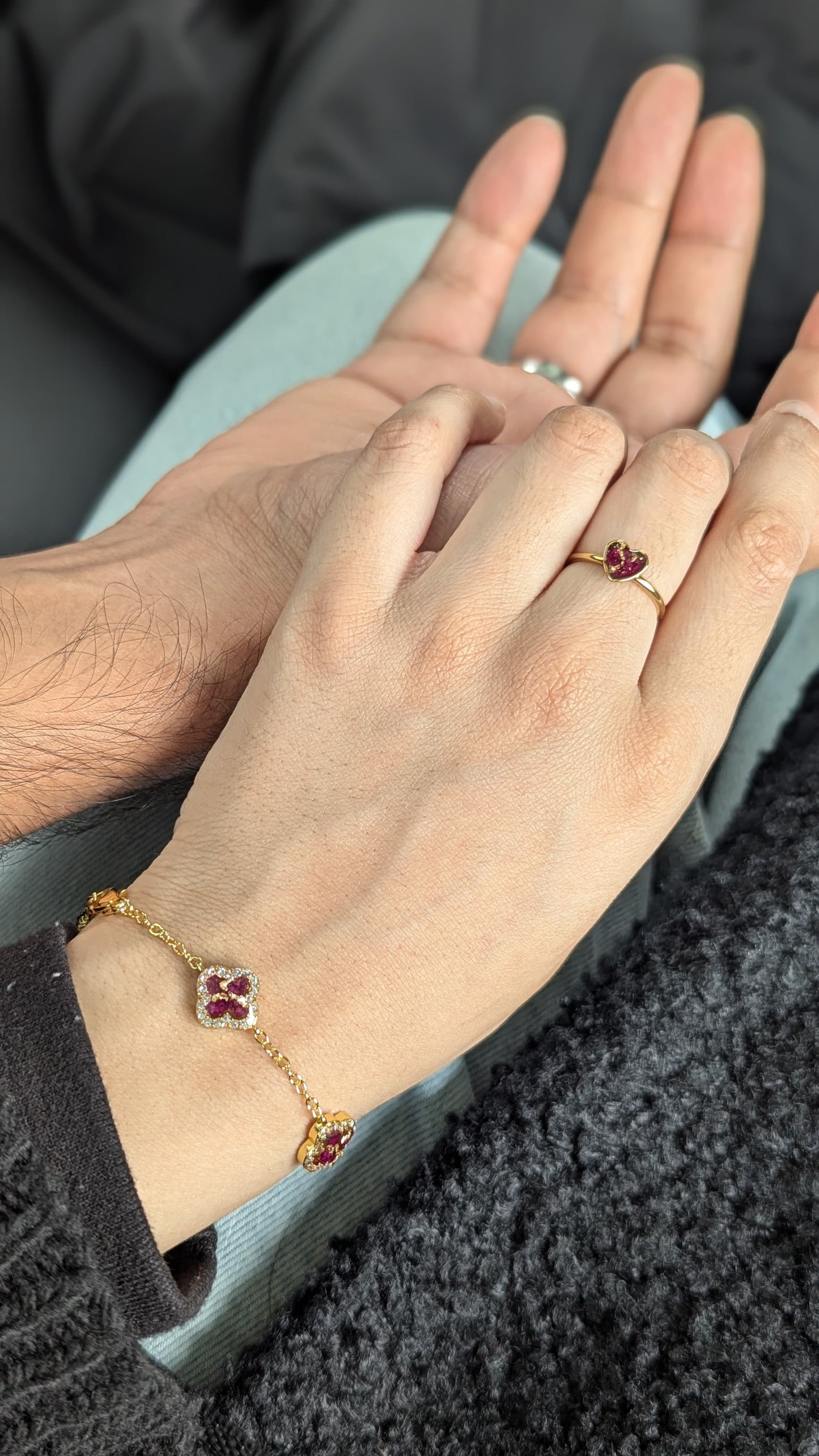 Custom Flower Clover Bracelet