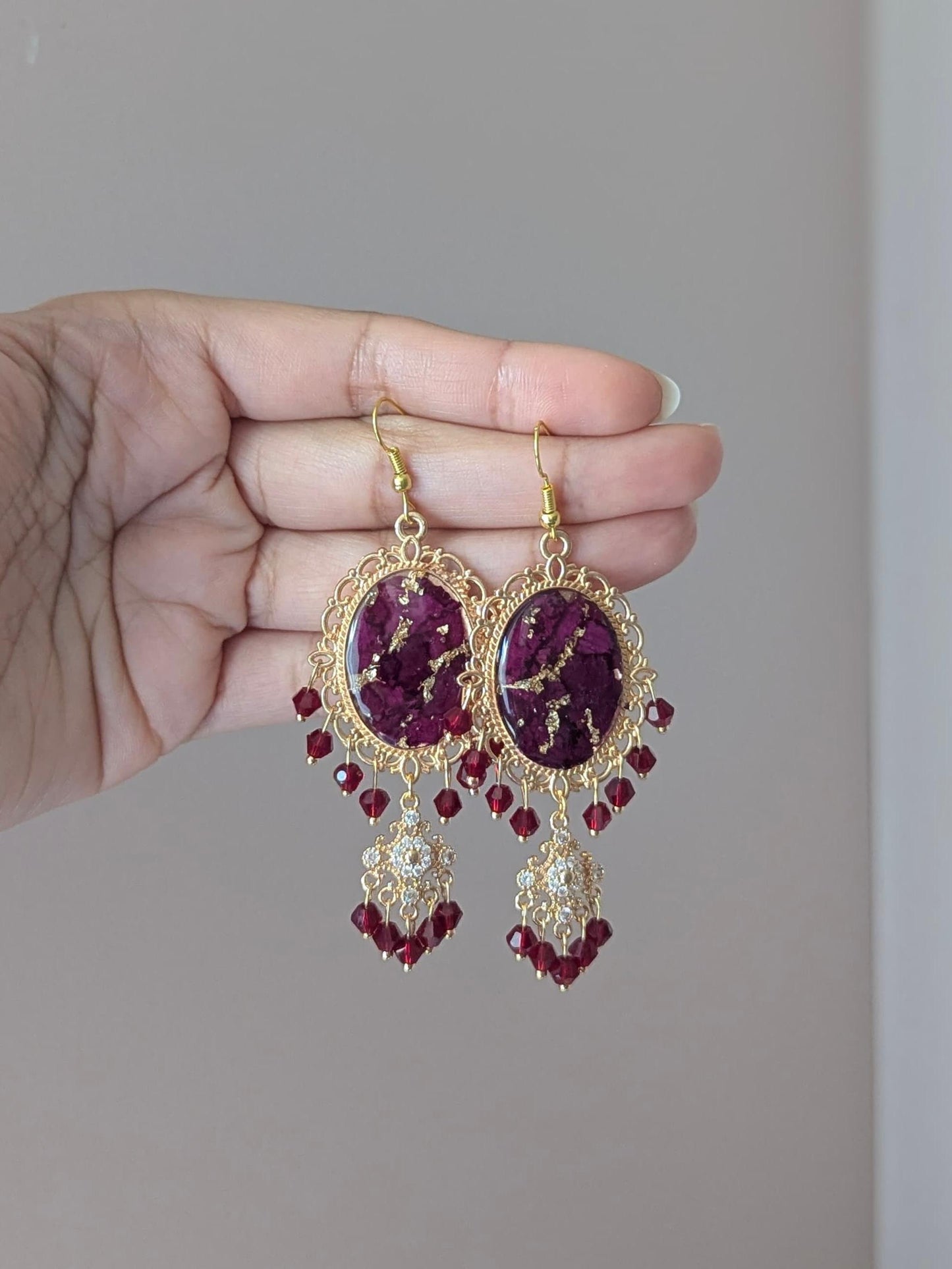 Custom Flower Dainty Earrings