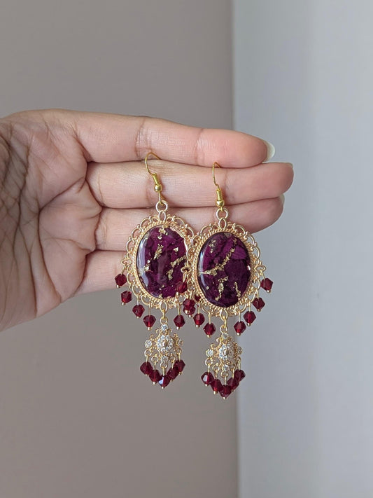 Custom Flower Dainty Earrings