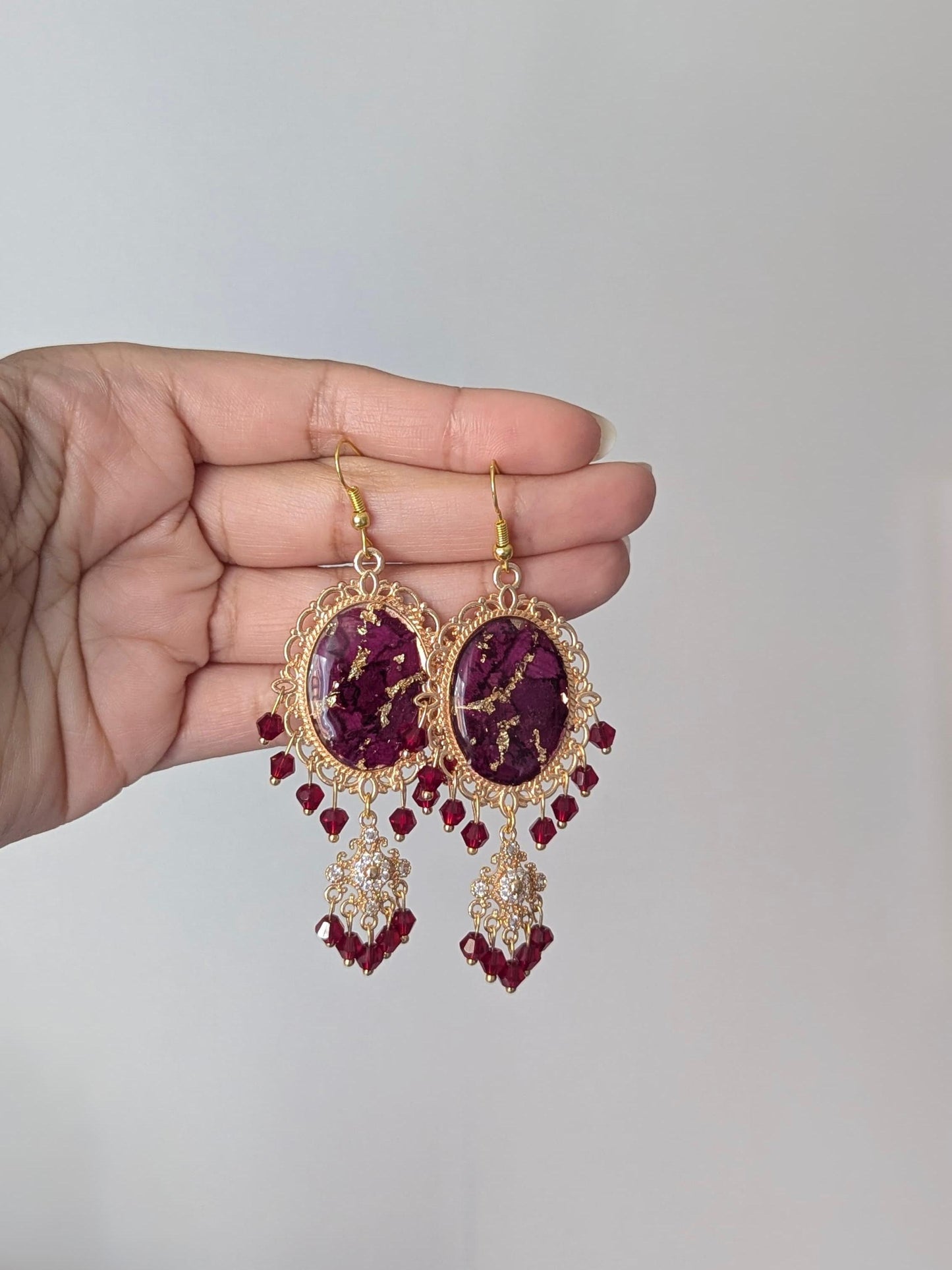 Custom Flower Dainty Earrings