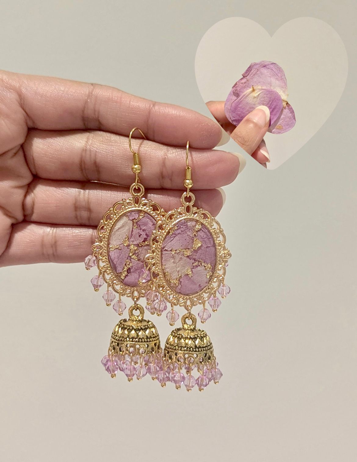 Custom flower jhumkay