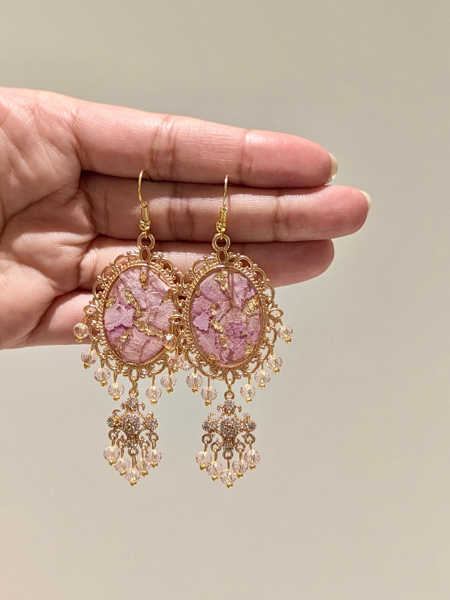 Custom Flower Dainty Earrings