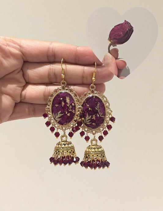 Custom flower jhumkay